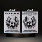 Waakbord Kant en klaar Sint bernhard & Sheepdog & Setter