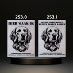 Waakbord Kant en klaar Sint bernhard & Sheepdog & Setter