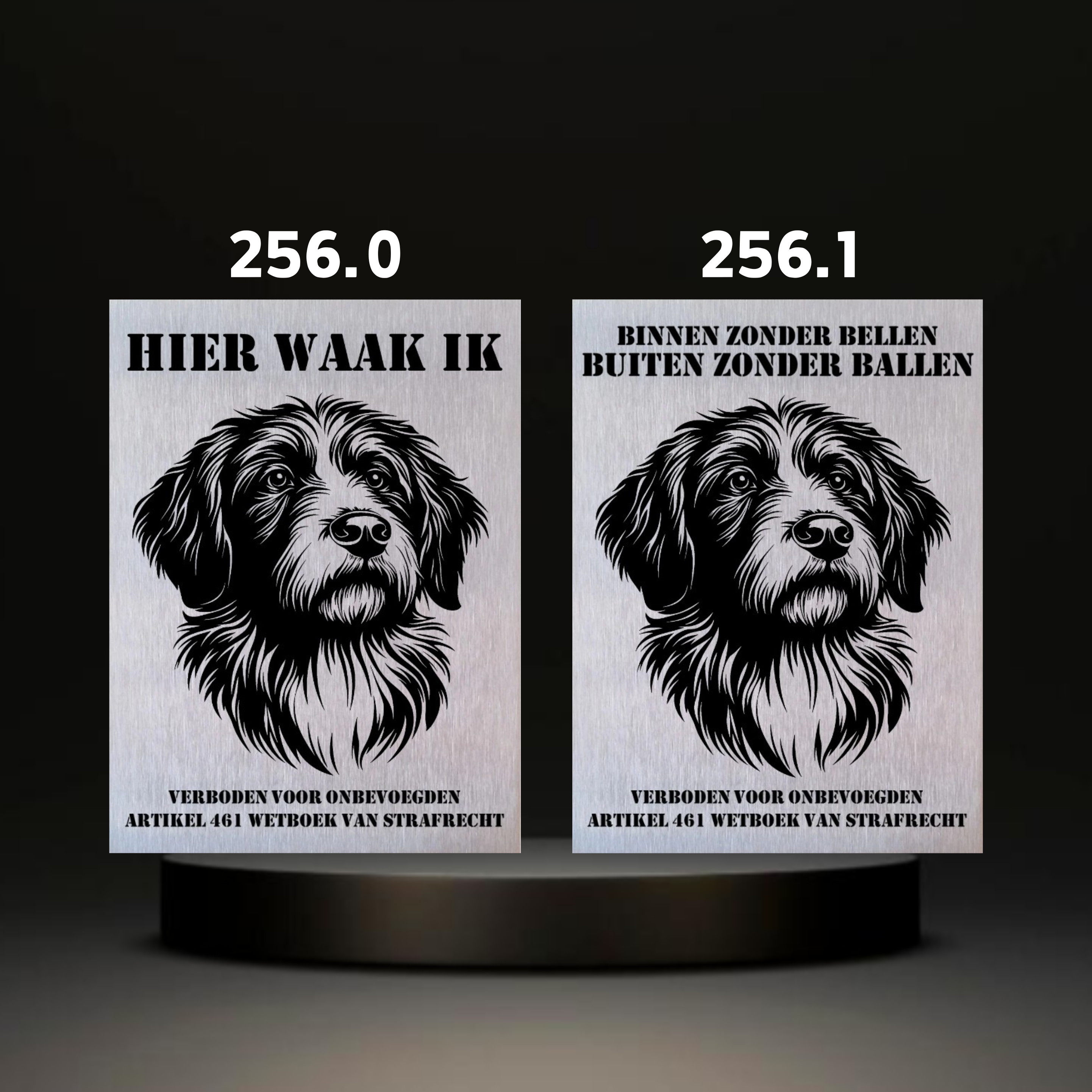 Waakbord Kant en klaar Sint bernhard & Sheepdog & Setter