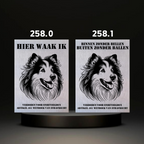 Waakbord Kant en klaar Sint bernhard & Sheepdog & Setter