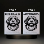 Waakbord Kant en klaar Sint bernhard & Sheepdog & Setter