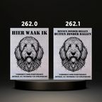 Waakbord Kant en klaar Sint bernhard & Sheepdog & Setter