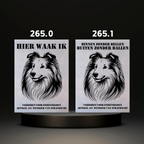 Waakbord Kant en klaar Sint bernhard & Sheepdog & Setter
