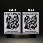 Waakbord Kant en klaar Terriërs & Teckel