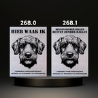 Waakbord Kant en klaar Terriërs & Teckel