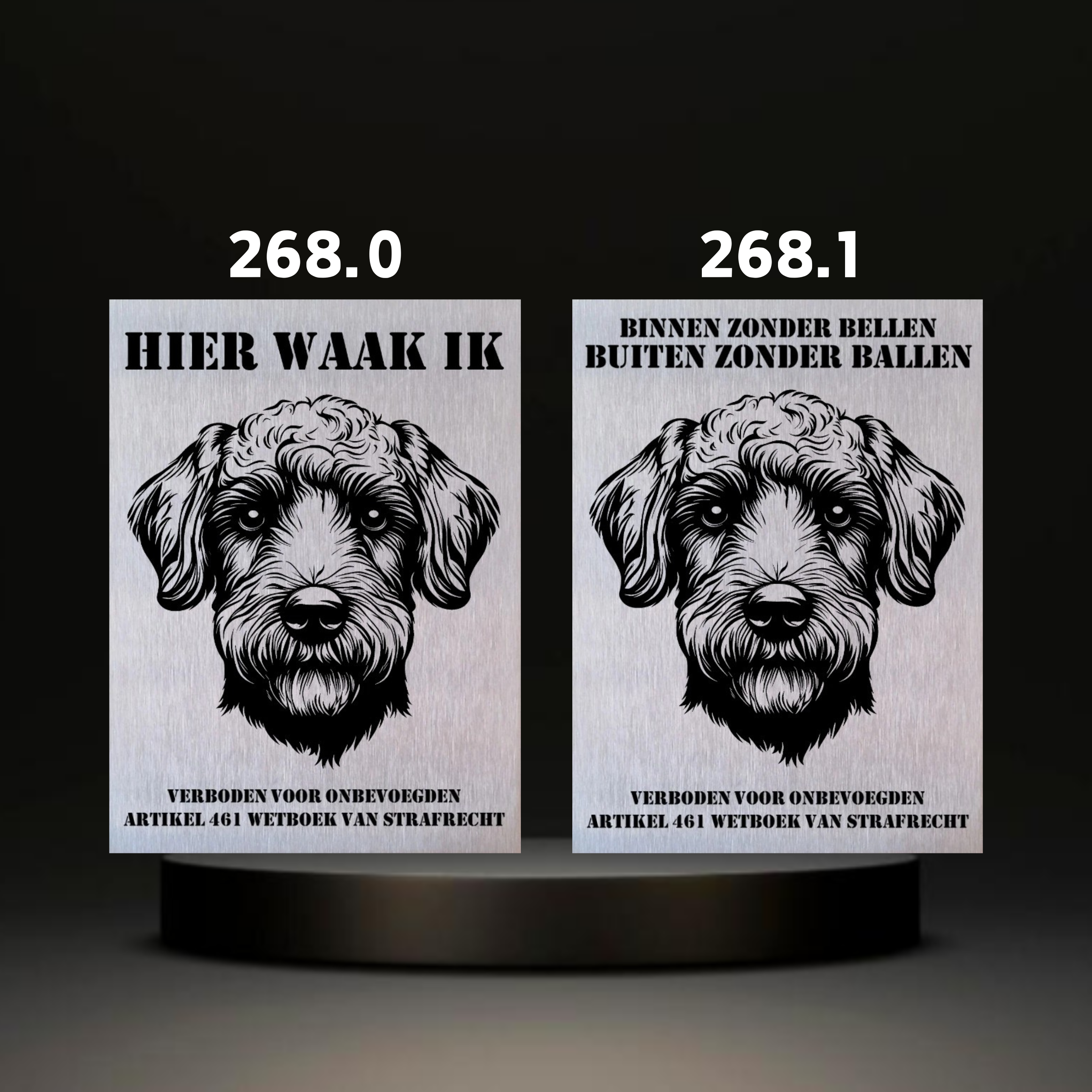 Waakbord Kant en klaar Terriërs & Teckel