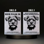 Waakbord Kant en klaar Terriërs & Teckel