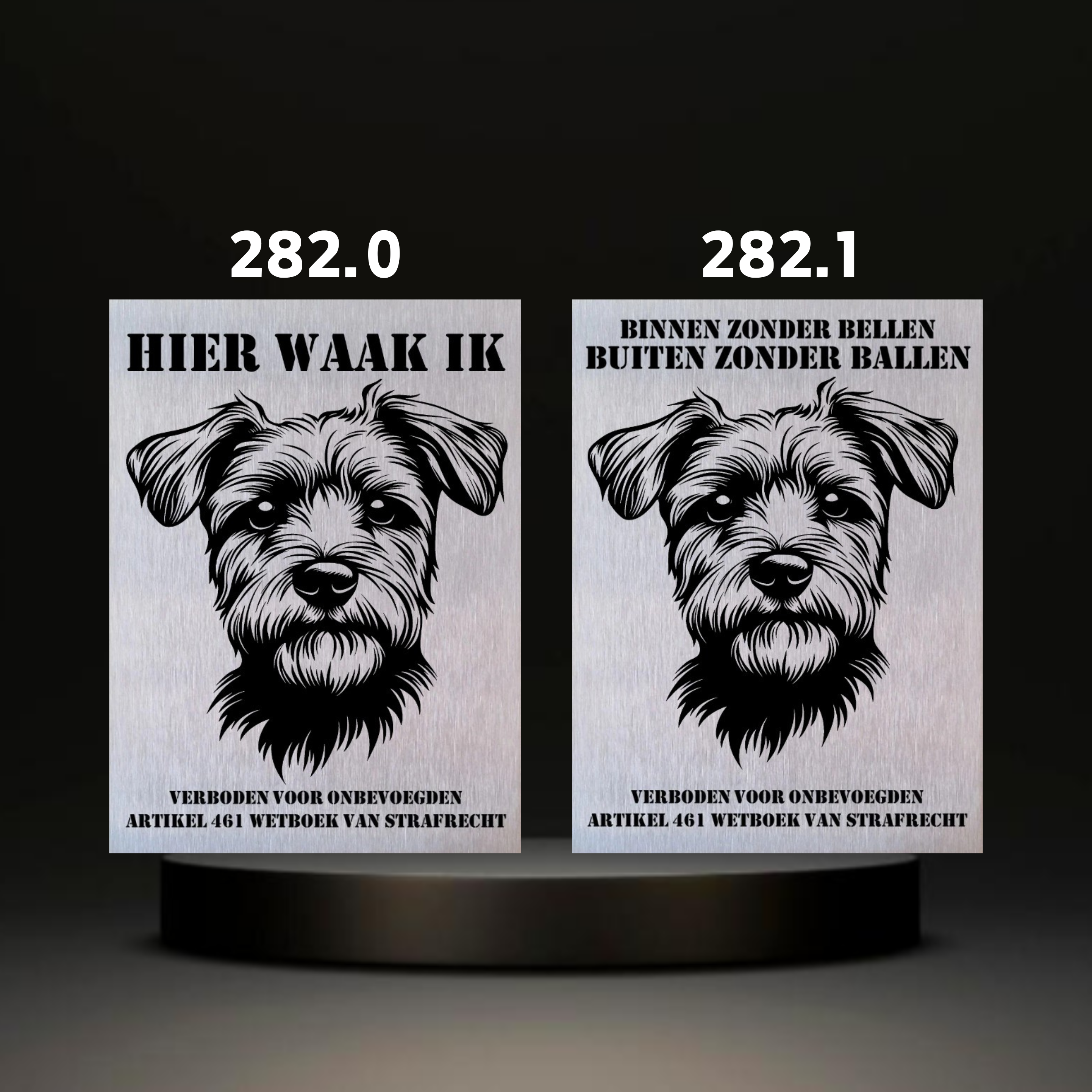 Waakbord Kant en klaar Terriërs & Teckel