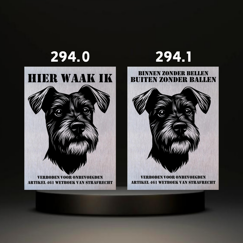 Waakbord Kant en klaar Terriërs & Teckel