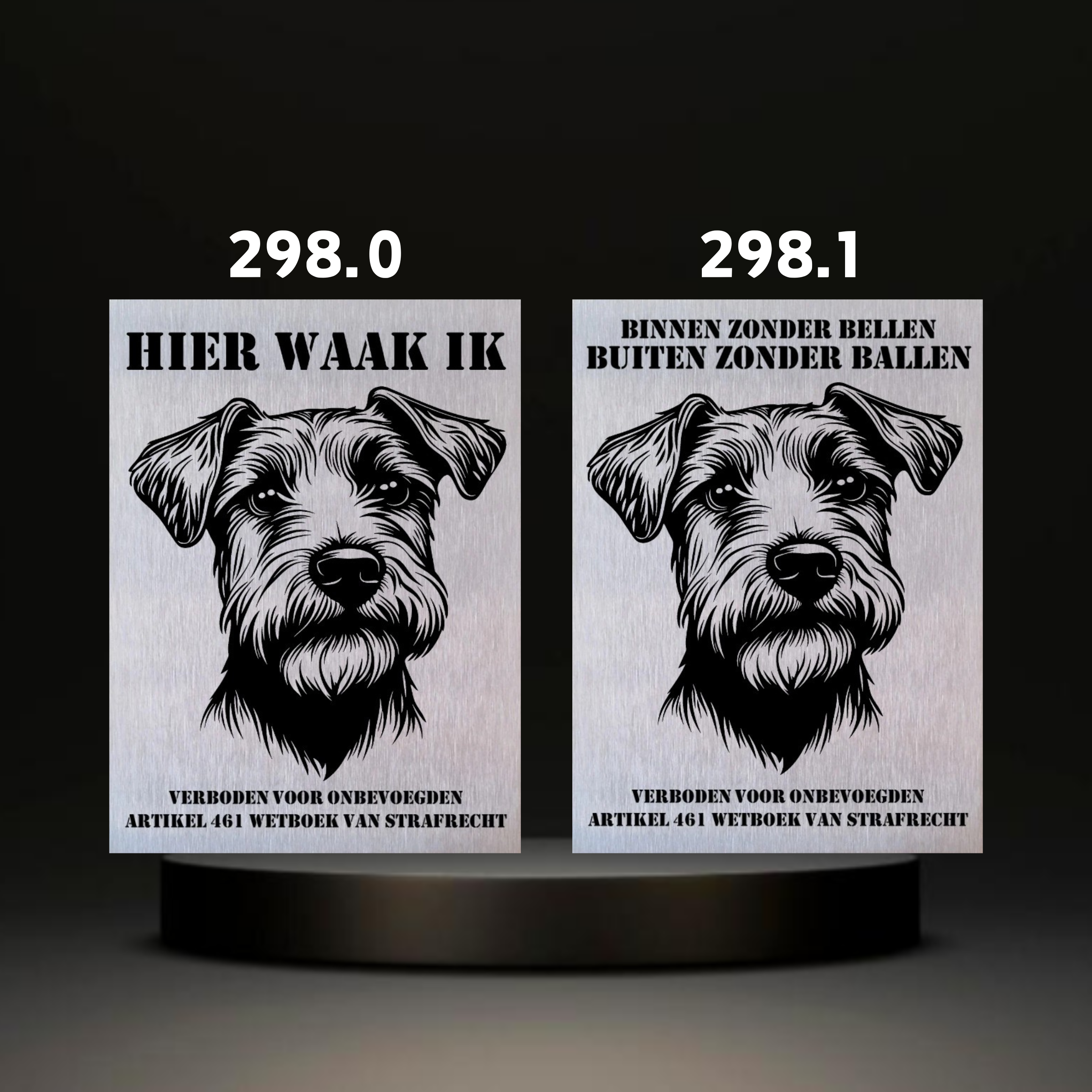Waakbord Kant en klaar Terriërs & Teckel