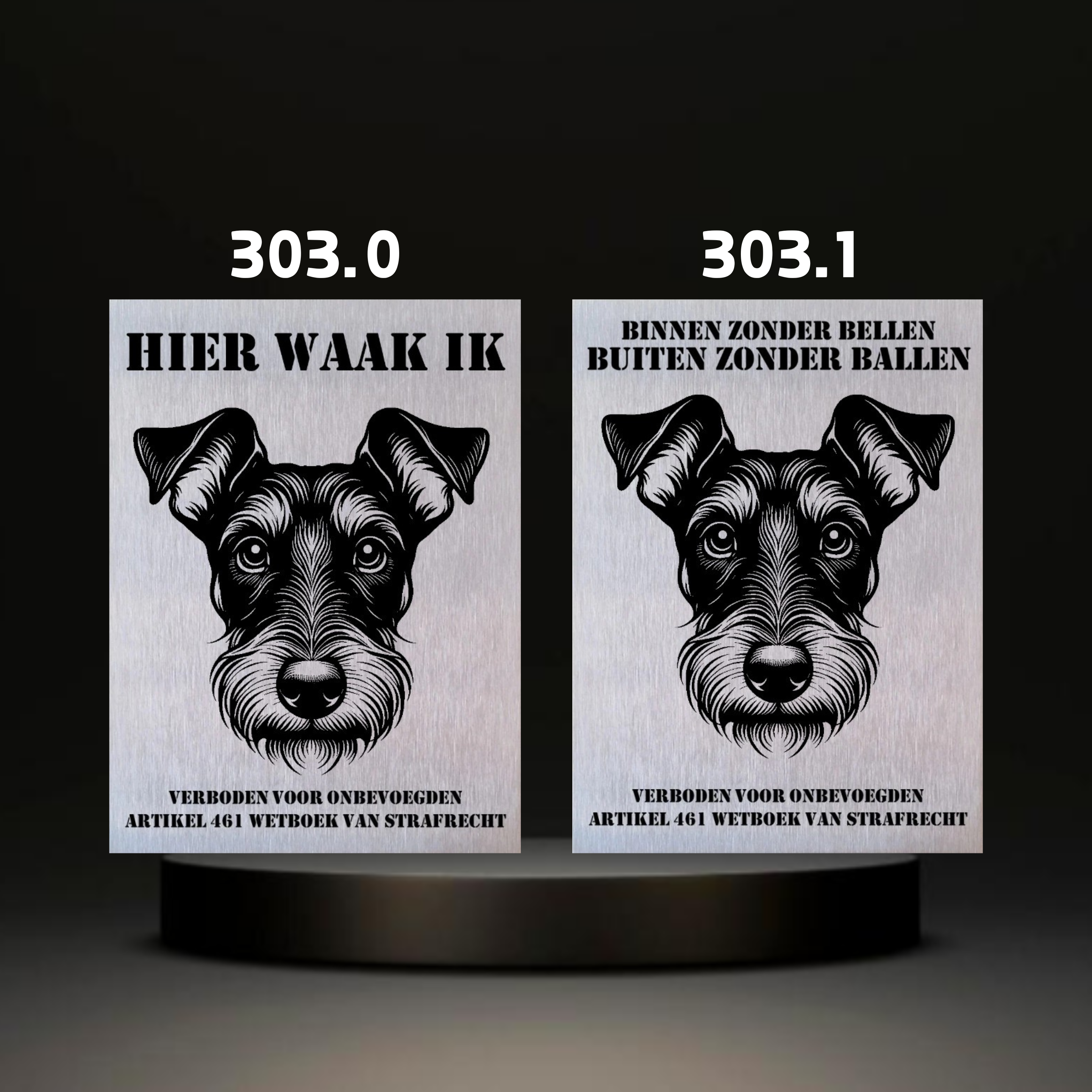 Waakbord Kant en klaar Terriërs & Teckel
