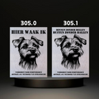 Waakbord Kant en klaar Terriërs & Teckel