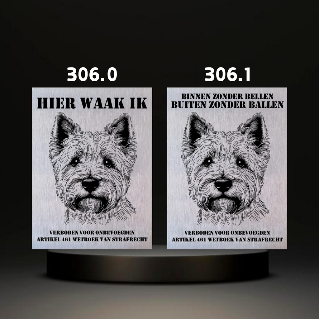 Waakbord Kant en klaar Terriërs & Teckel