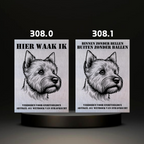 Waakbord Kant en klaar Terriërs & Teckel