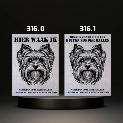 Waakbord Kant en klaar Terriërs & Teckel