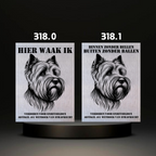 Waakbord Kant en klaar Terriërs & Teckel