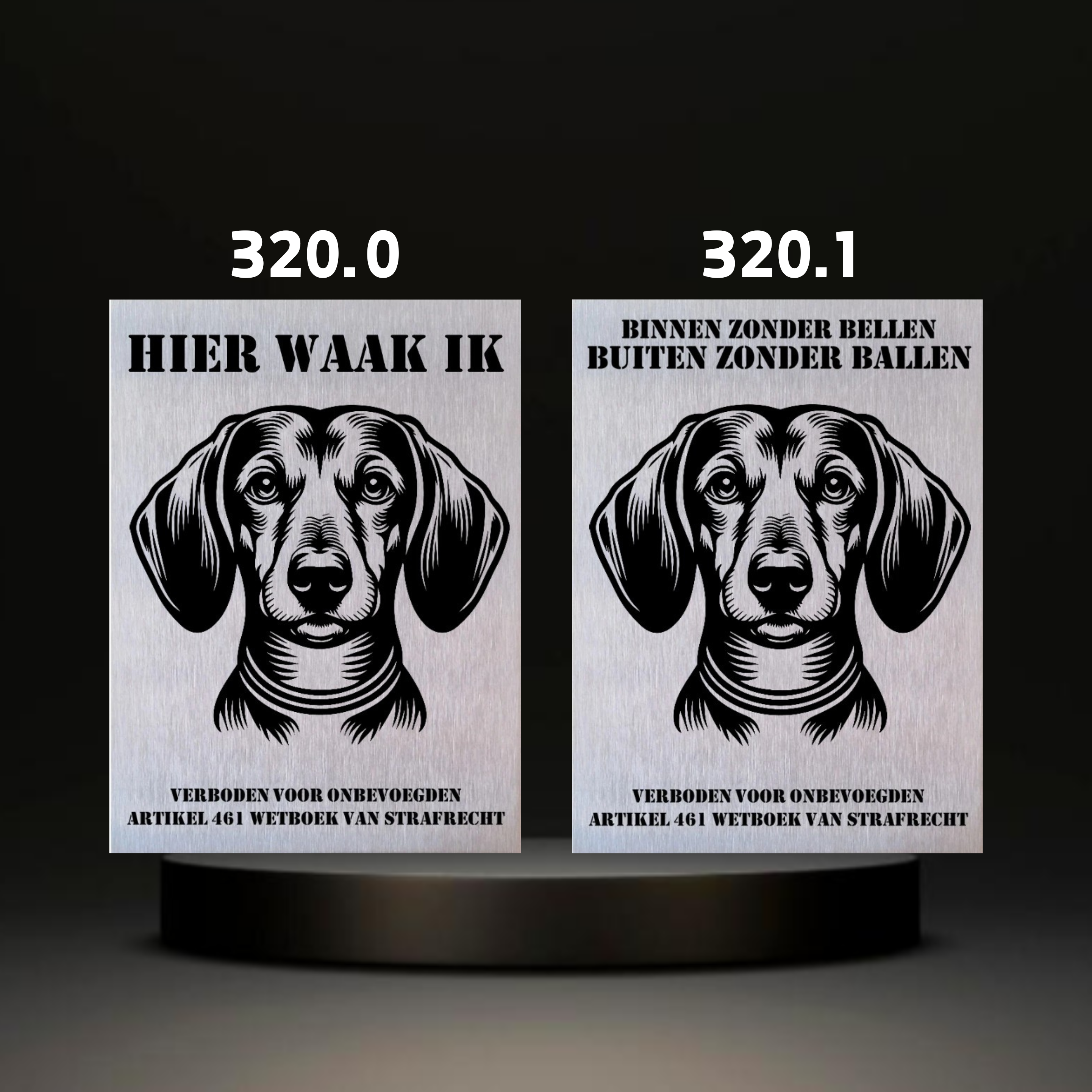 Waakbord Kant en klaar Terriërs & Teckel