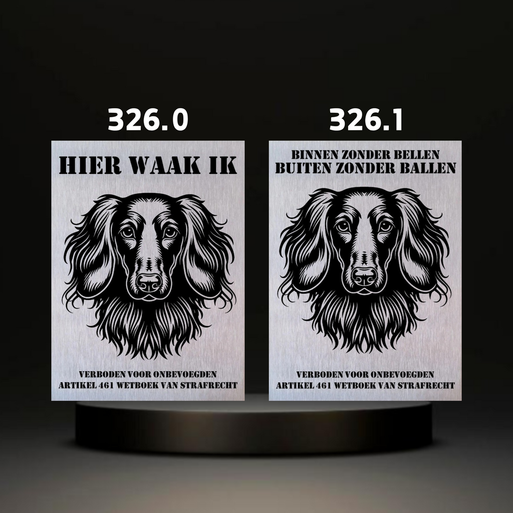 Waakbord Kant en klaar Terriërs & Teckel