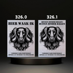 Waakbord Kant en klaar Terriërs & Teckel