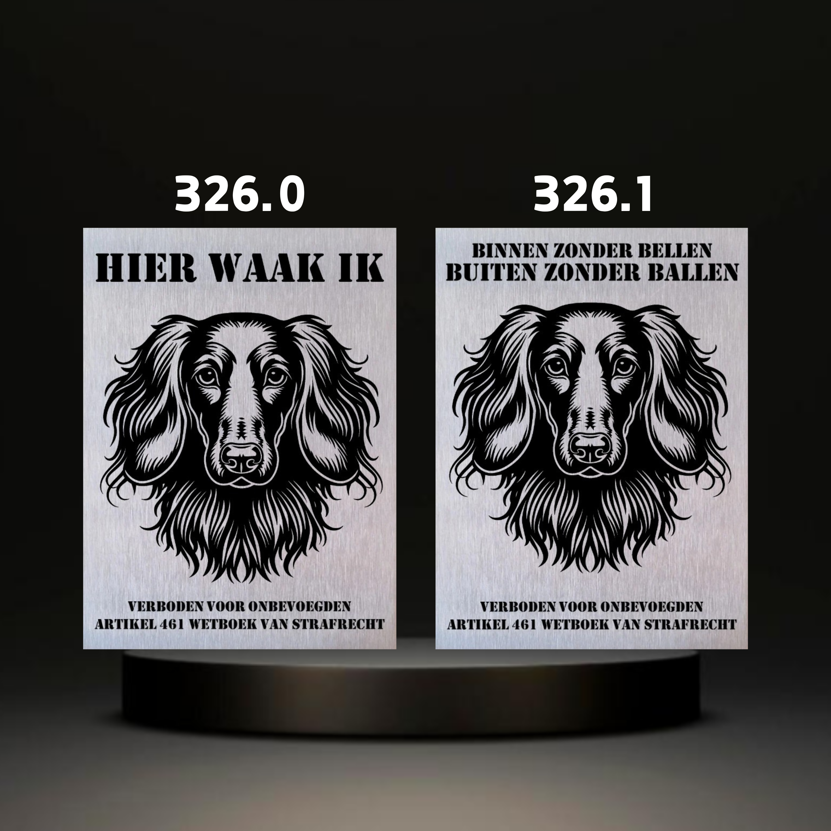 Waakbord Kant en klaar Terriërs & Teckel