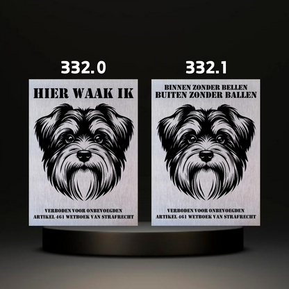 Waakbord Kant en klaar Terriërs & Teckel