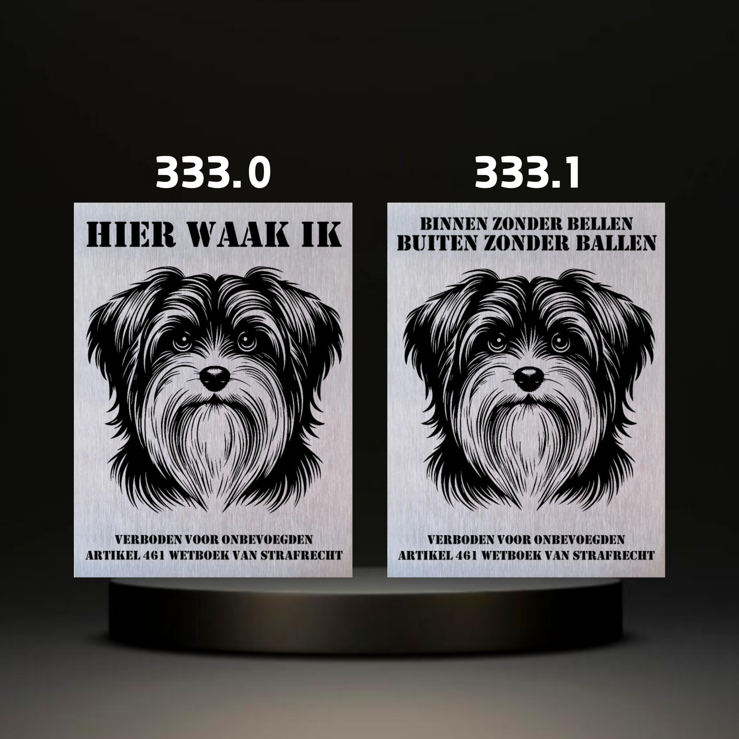 Waakbord Kant en klaar Terriërs & Teckel