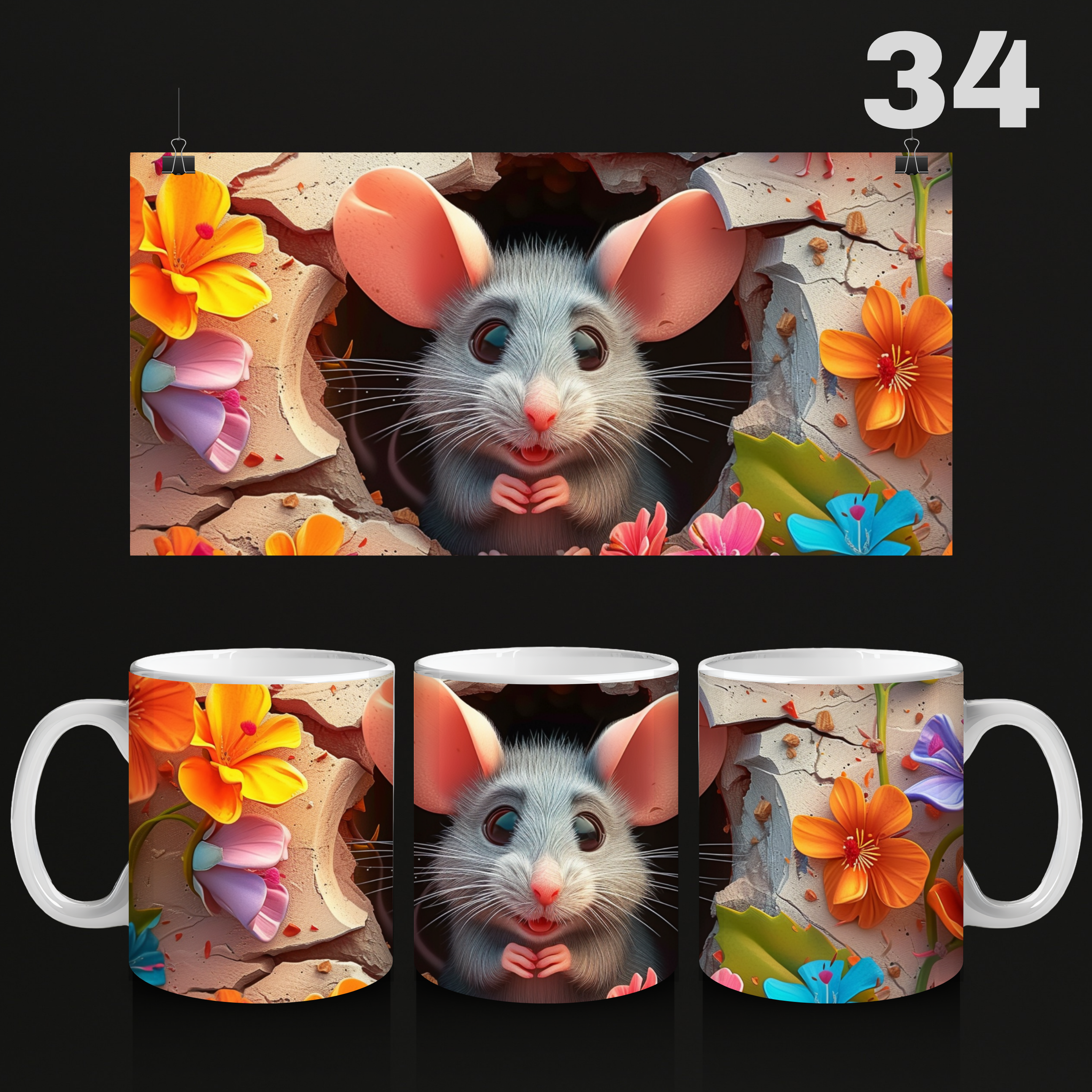 Mok Babydier Flowers