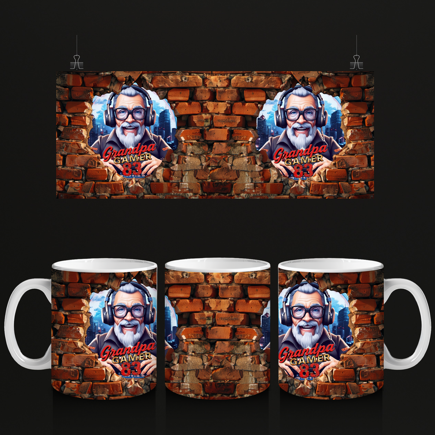 Grandpa Gamer83 Mok Steen