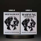 Warnshild Fertiges Design Doodle & Dalmatiner & Beagle & Leopard & Chowchow