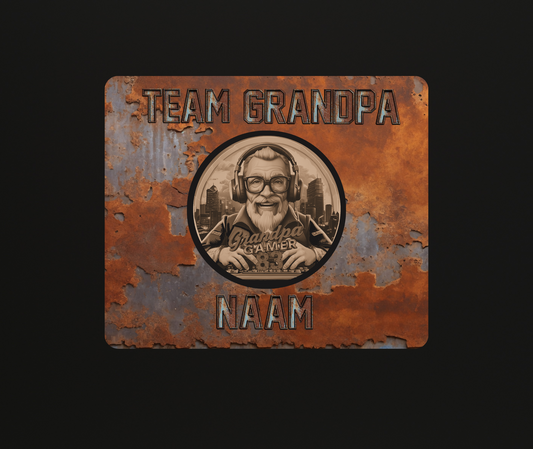 Grandpa Gamer83 Muismat Roest met eigen naam