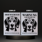 Warnshild Fertiges Design Doodle & Dalmatiner & Beagle & Leopard & Chowchow