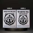 Warnshild Fertiges Design Doodle & Dalmatiner & Beagle & Leopard & Chowchow