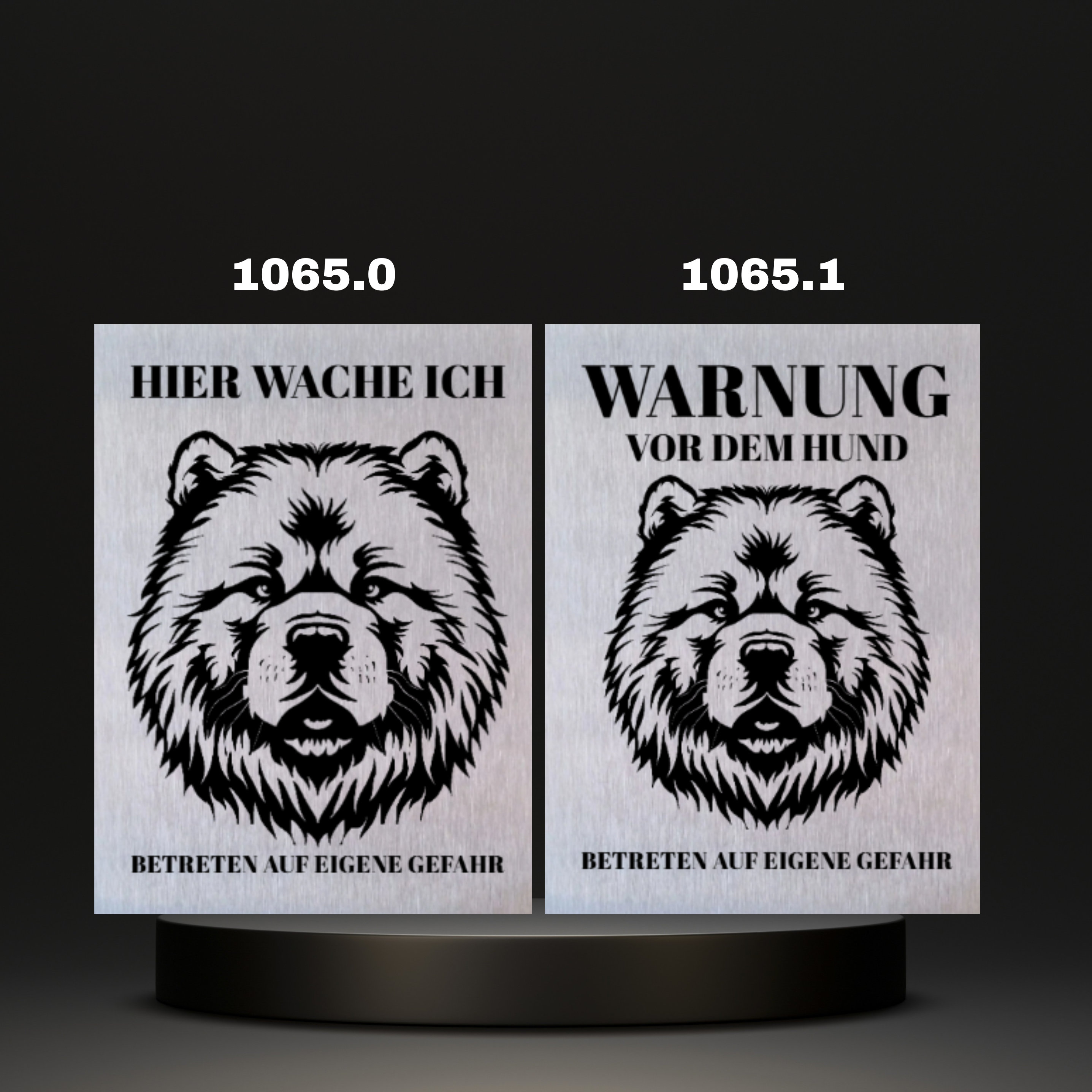 Warnshild Fertiges Design Doodle & Dalmatiner & Beagle & Leopard & Chowchow