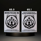 Waakbord Kant en klaar Doodle & Dalmatier & Beagle & Leopard & Chowchow
