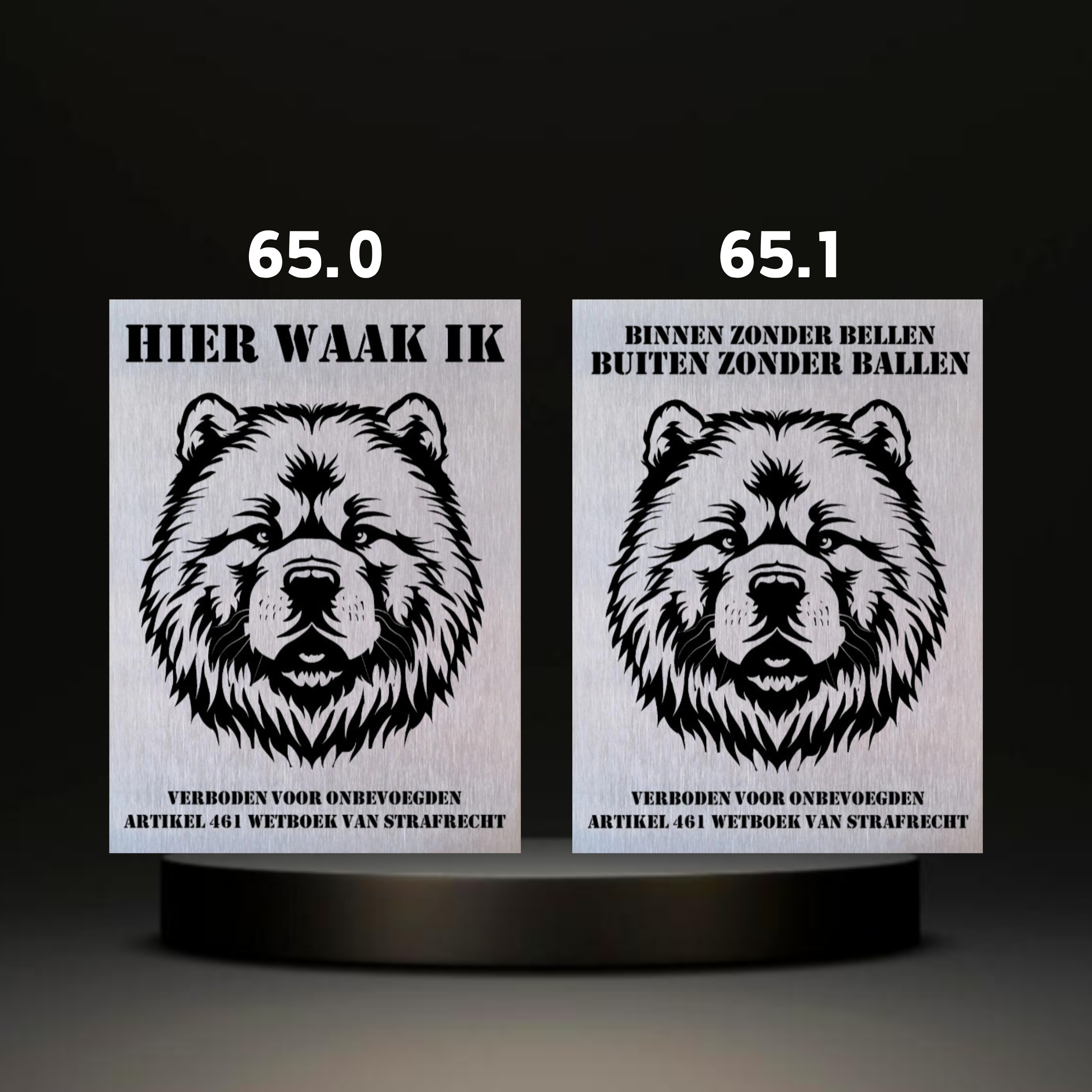 Waakbord Kant en klaar Doodle & Dalmatier & Beagle & Leopard & Chowchow