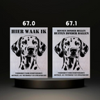 Waakbord Kant en klaar Doodle & Dalmatier & Beagle & Leopard & Chowchow