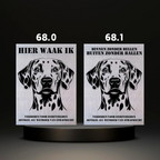 Waakbord Kant en klaar Doodle & Dalmatier & Beagle & Leopard & Chowchow
