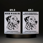 Waakbord Kant en klaar Doodle & Dalmatier & Beagle & Leopard & Chowchow