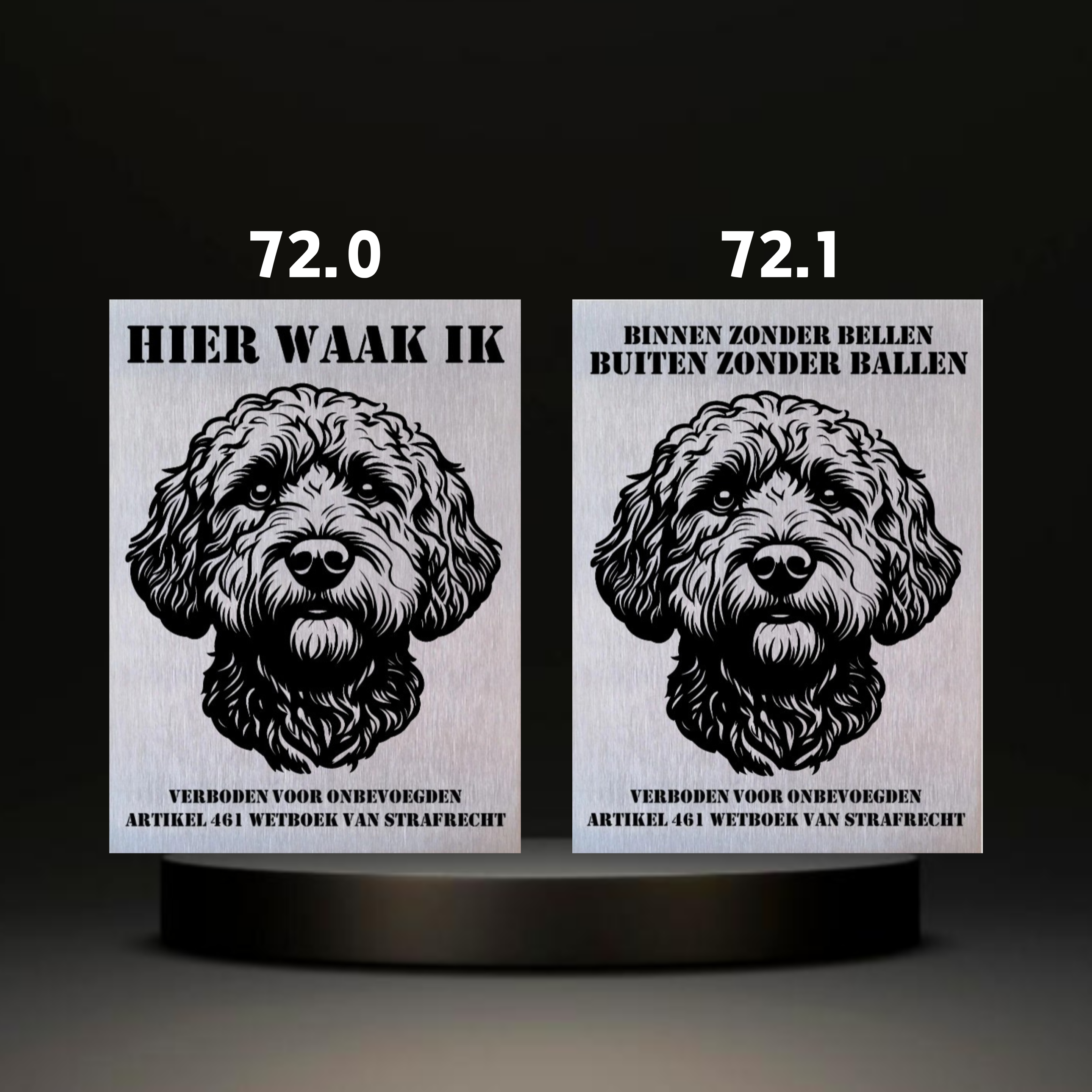 Waakbord Kant en klaar Doodle & Dalmatier & Beagle & Leopard & Chowchow