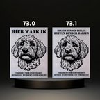 Waakbord Kant en klaar Doodle & Dalmatier & Beagle & Leopard & Chowchow