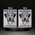 Waakbord Kant en klaar Doodle & Dalmatier & Beagle & Leopard & Chowchow