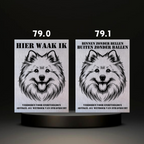 Waakbord Kant en klaar Eskimo & Spaniel & Fox & Basset