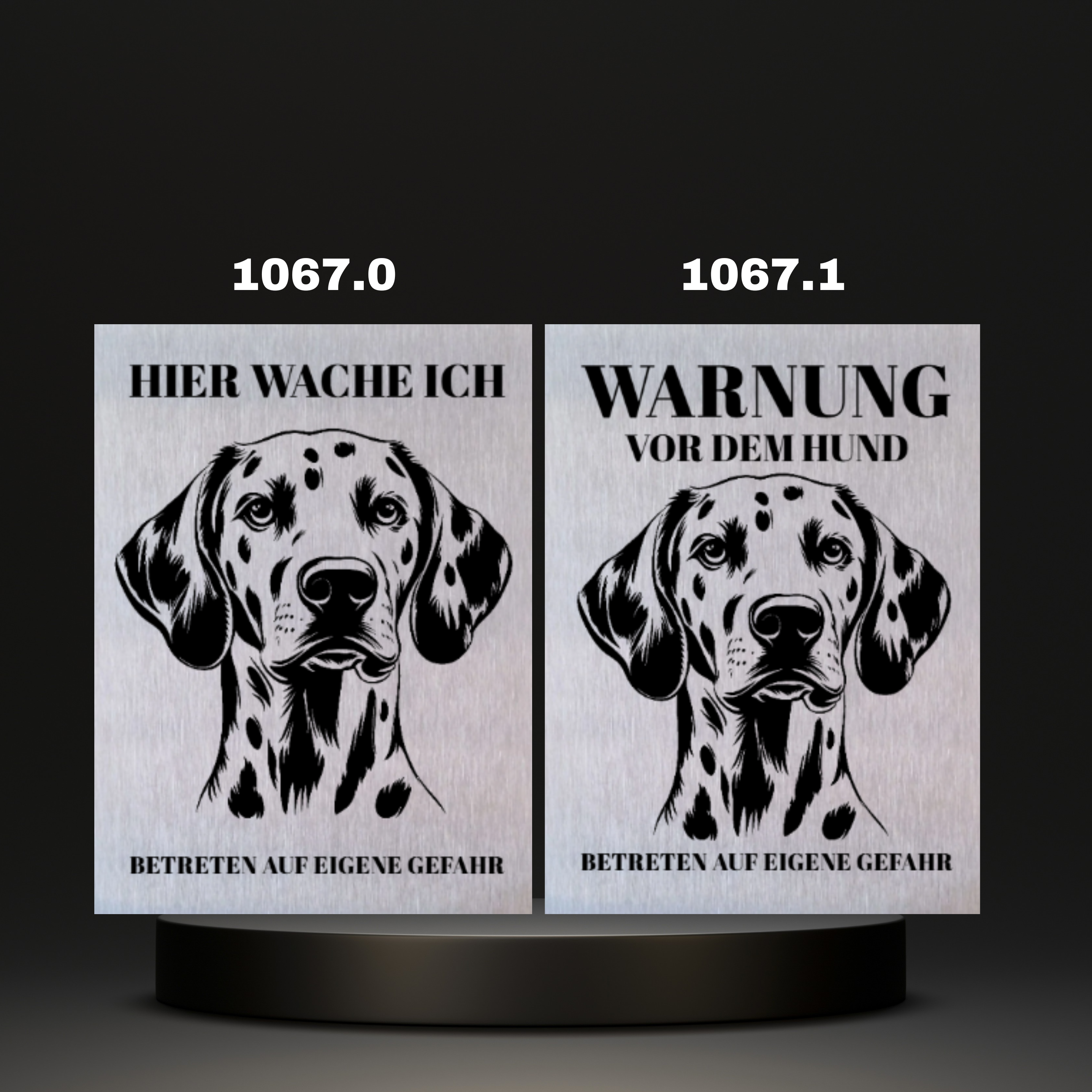 Warnshild Fertiges Design Doodle & Dalmatiner & Beagle & Leopard & Chowchow