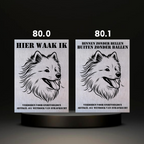 Waakbord Kant en klaar Eskimo & Spaniel & Fox & Basset