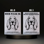 Waakbord Kant en klaar Eskimo & Spaniel & Fox & Basset