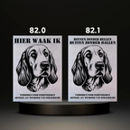 Waakbord Kant en klaar Eskimo & Spaniel & Fox & Basset