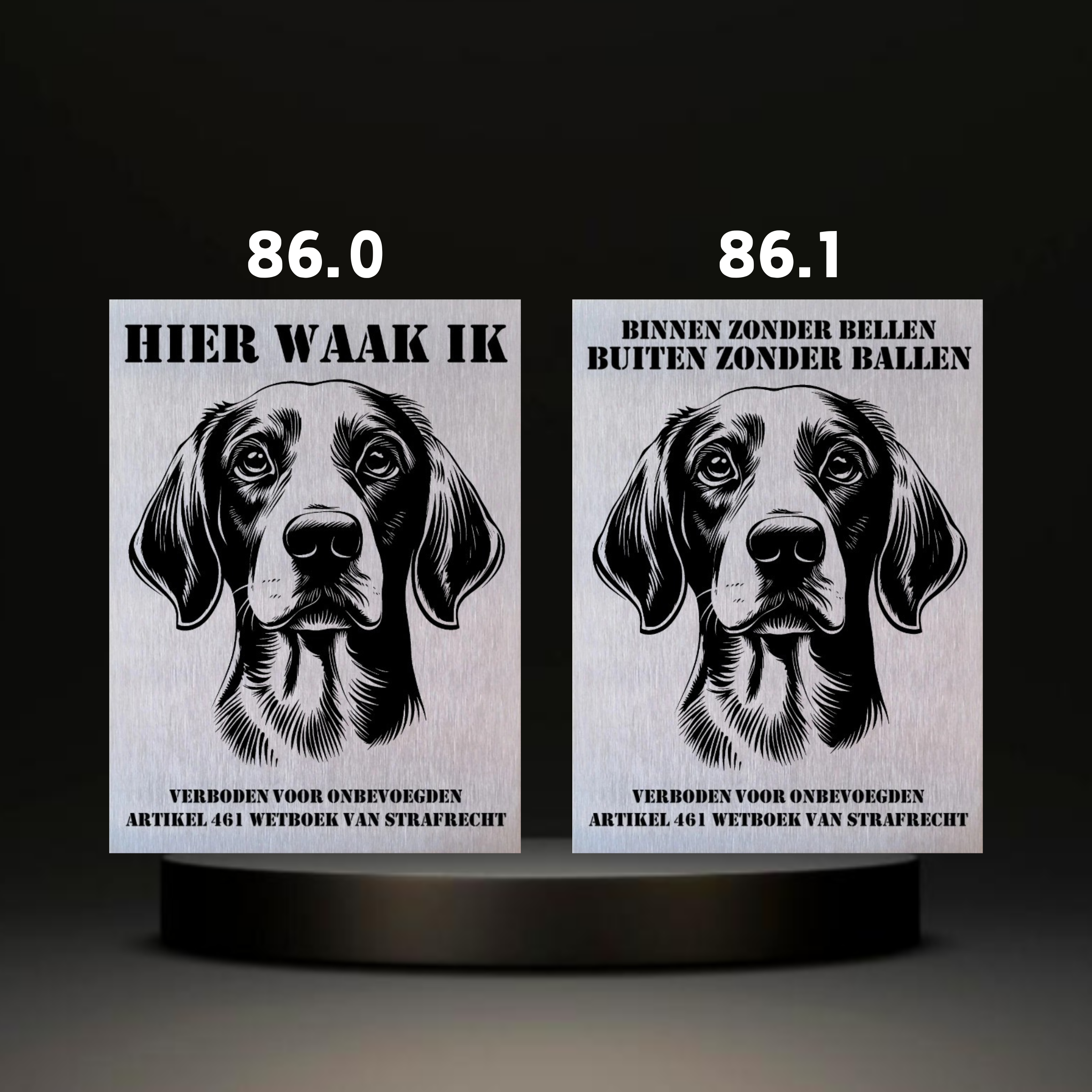 Waakbord Kant en klaar Eskimo & Spaniel & Fox & Basset