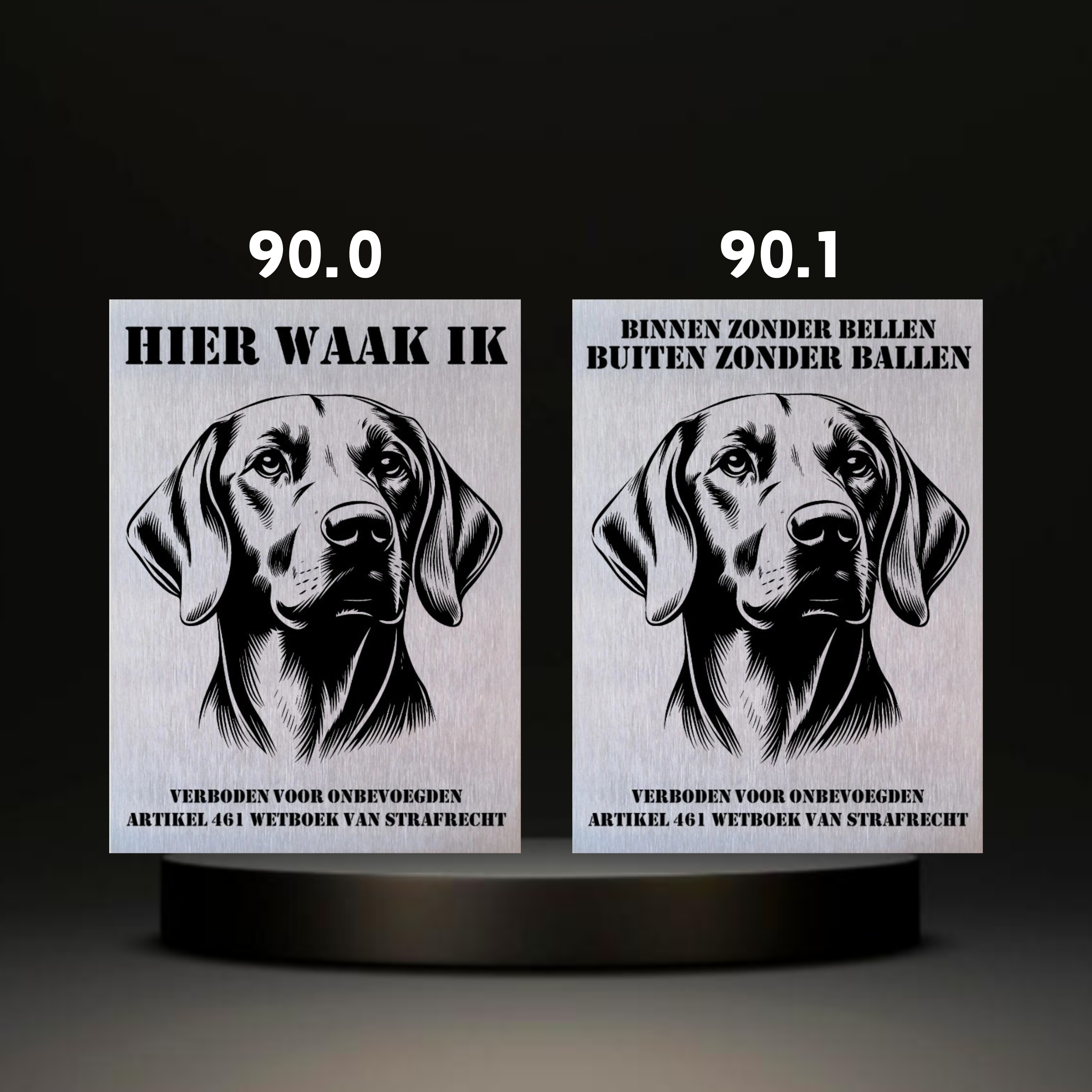 Waakbord Kant en klaar Eskimo & Spaniel & Fox & Basset