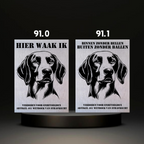 Waakbord Kant en klaar Eskimo & Spaniel & Fox & Basset