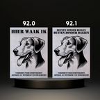 Waakbord Kant en klaar Eskimo & Spaniel & Fox & Basset